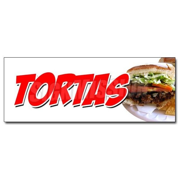 TORTAS DECAL sticker flatbread sweet cake mexican mexico sandwich grill, D-36 Tortas